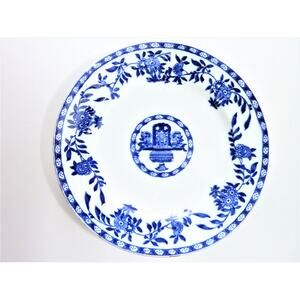 Vintage Blue Floral Plate Dish